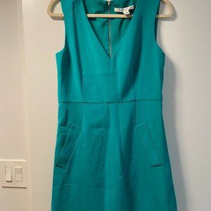 DVF teal dress, size 8